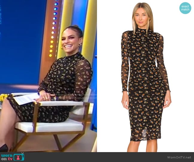 Heartloom Kruz Midi Dress worn by Jess Sims on Good Morning America