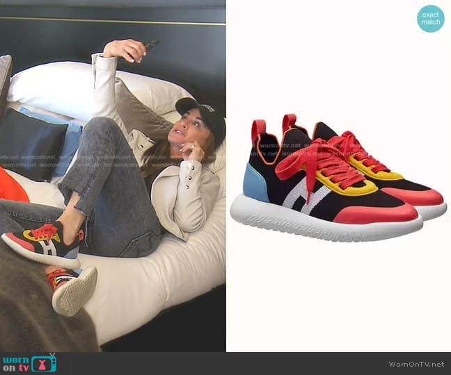 Hermes Colorblock High End Sneaker worn by Kyle Richards on The Real Housewives of Beverly Hills