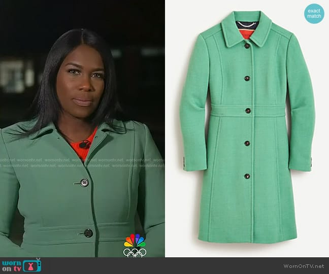 WornOnTV: Adrienne Broaddus’s green coat on Today | Clothes and ...