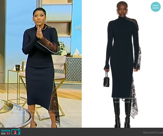 Monse Lace Knit Dress worn by Tamron Hall on Tamron Hall Show