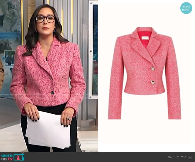 WornOnTV: Savannah’s pink cropped blazer on NBC News Daily | Savannah ...