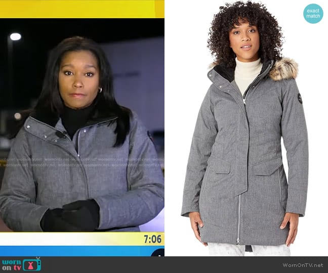 WornOnTV: Rashel’s grey down jacket on Good Morning America | Rachel ...