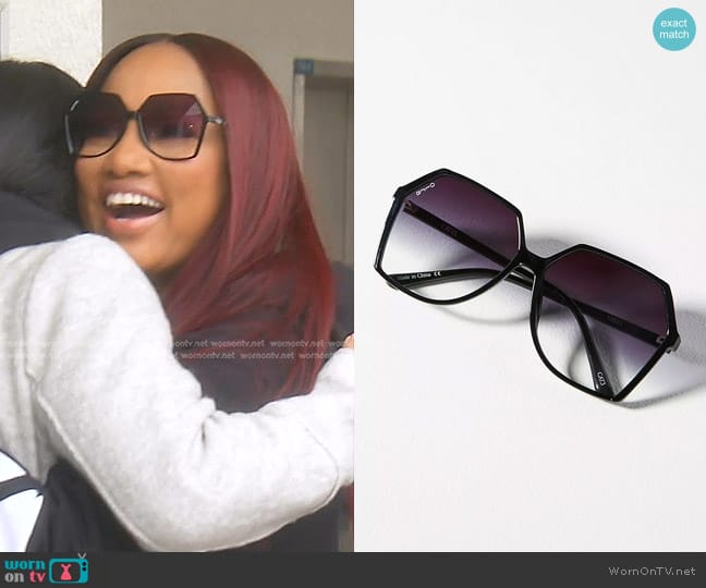 Otra Eyewear Virgo Oversized Sunglasses worn by Garcelle Beauvais on The Real Housewives of Beverly Hills