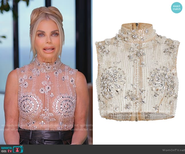 WornOnTV: Alexia's crystal confessional top on The Real Housewives of Miami, Alexia Echevarria