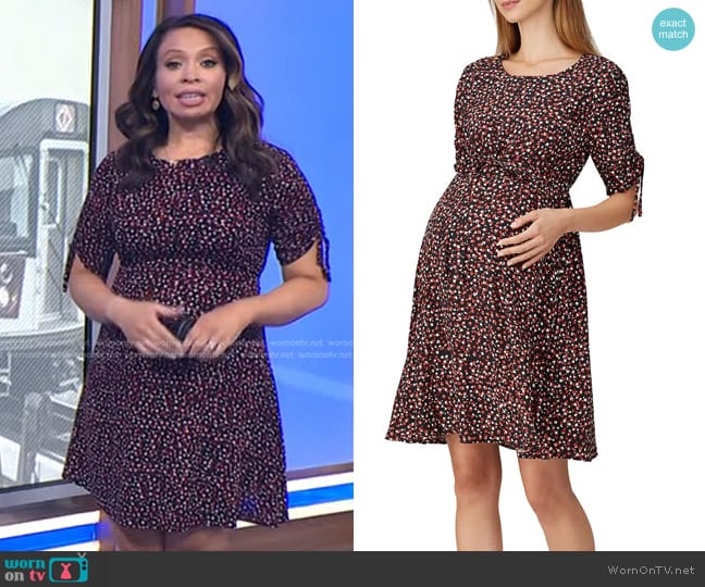 WornOnTV: Adelle’s printed maternity dress on Today | Adelle Caballero ...
