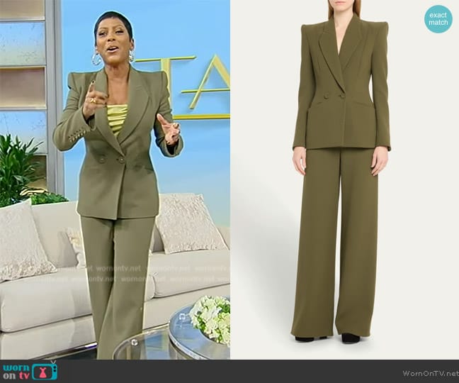 WornOnTV: Tamron’s olive blazer and pants on Tamron Hall Show | Tamron ...