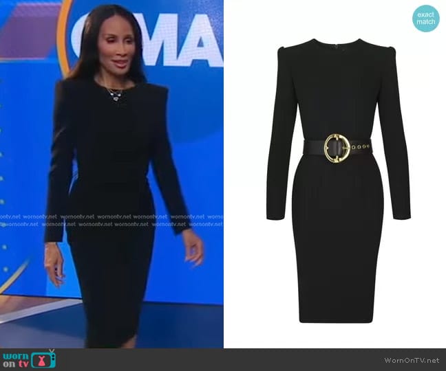 WornOnTV: Beverly Johnson’s black sheath dress on Good Morning America ...