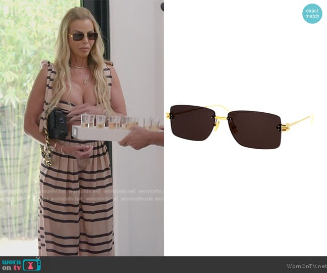 Bottega Veneta BV1126S 002 worn by Alexia Echevarria (Alexia Echevarria) on The Real Housewives of Miami