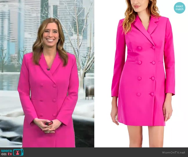 WornOnTV: Stephanie Abrams’ pink blazer dress on CBS Mornings ...