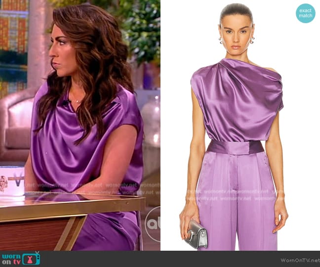 The Sei Draped Top worn by Alyssa Farah Griffin on The View