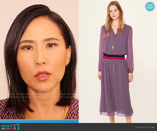 WornOnTV: Vicky’s geometric print dress on Today | Vicky Nguyen ...