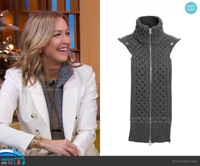 Upstate Dickey by Veronica Beard worn by Lara Spencer on Good Morning America