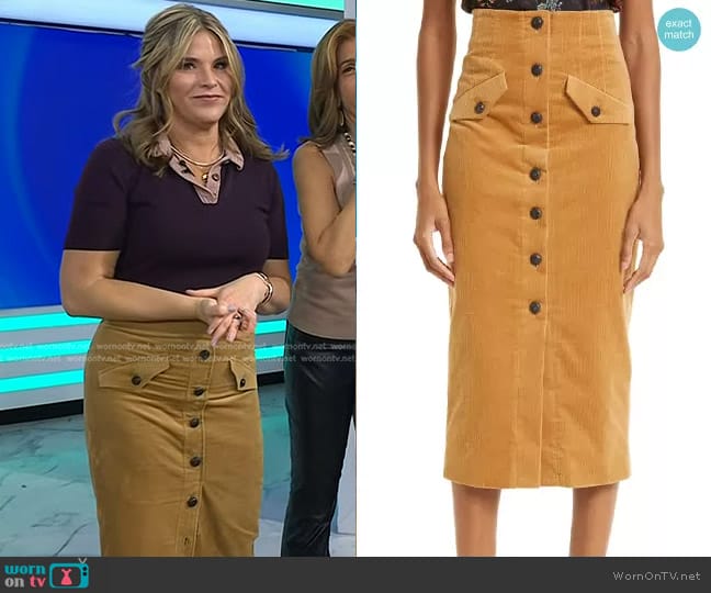 Veronica Beard Wynter Lug Sole Mule worn by Jenna Bush Hager on Today