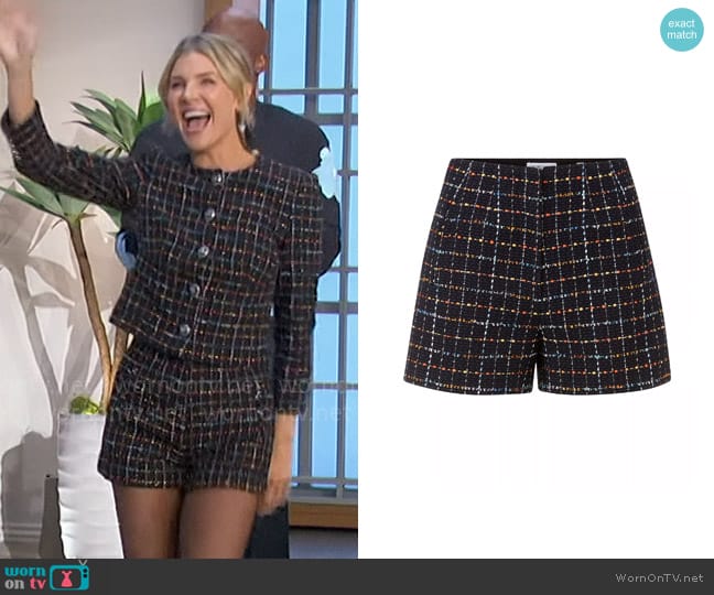 Veronica Beard Jazmin Shorts worn by Amanda Kloots on The Talk