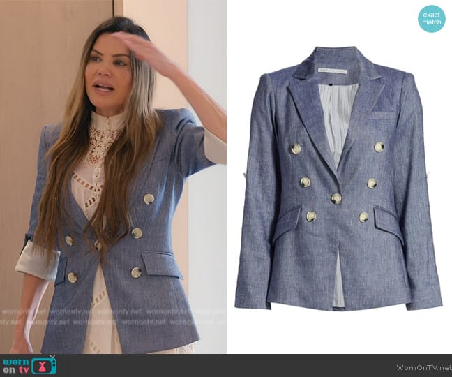 Veronica Beard Kelson Dickey Jacket worn by Adriana de Moura (Adriana de Moura) on The Real Housewives of Miami