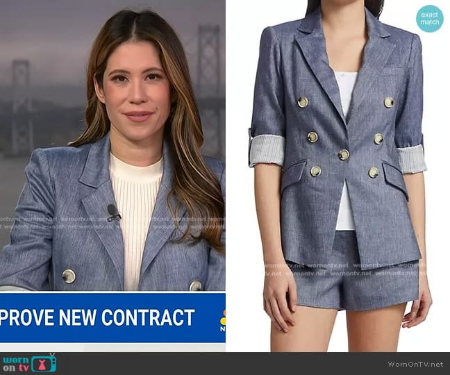 Veronica Beard Kelson Dickey Jacket worn by Deirdre Bosa on NBC News Daily