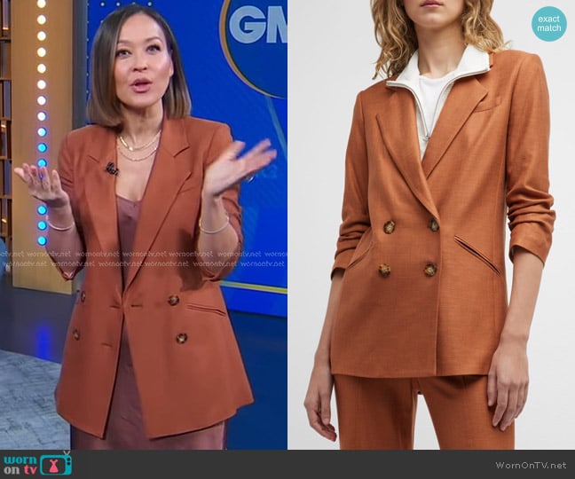 Veronica Beard Rupert Dickey Jacket worn by Eva Pilgrim on Good Morning America