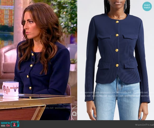 Veronica Beard Kensington Knit Jacket worn by Alyssa Farah Griffin on The View