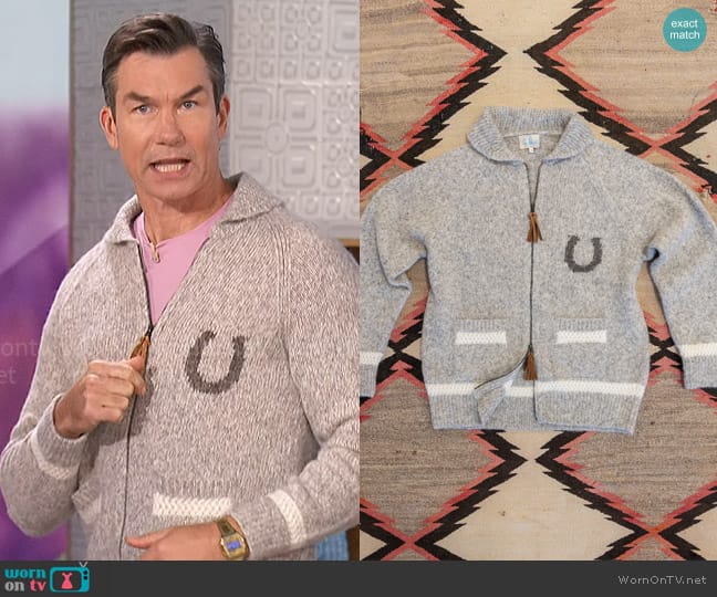 Wythe Alpaca Cardigan - Bucking Bronc worn by Jerry O'Connell on The Talk