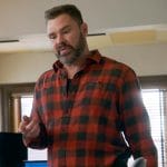 Adam’s red and black check shirt on Chicago PD