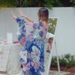 Adrianna’s blue floral maxi dress on The Real Housewives of Miami