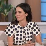 Abigail Spencer’s polka dot dress on The Talk