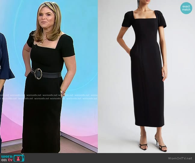 A.L.C. Elvie Short Sleeve Sheath Dress worn by Jenna Bush Hager on Today