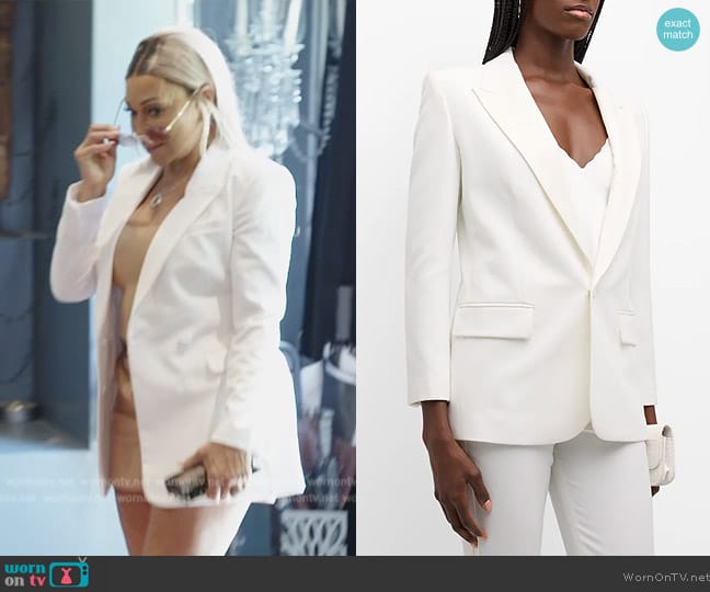 A.L.C. Davin II Tailored Jacket worn by Karen Huger on The Real Housewives of Potomac