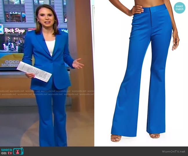 WornOnTV: Elizabeth’s blue suit on Good Morning America | Elizabeth ...