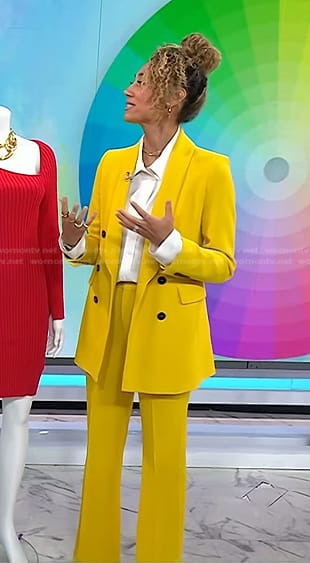 Ally's yellow suit on Today