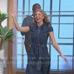 Amanda’s denim maxi dress on The Talk