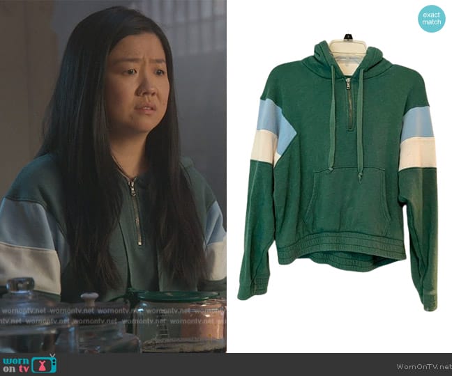 American Eagle Half Zip Hoodie worn by Alice Kwan (Sherry Cola) on Good Trouble