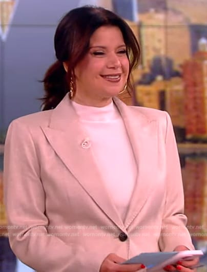 Ana's beige blazer on The View