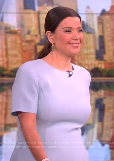 Ana's blue flare dress on The View