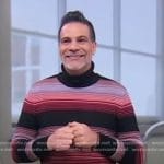 Angelo Sosa’s striped sweater on Good Morning America