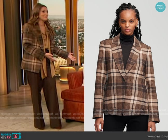 Argent Patch Pocket Blazer worn by Drew Barrymore on The Drew Barrymore Show