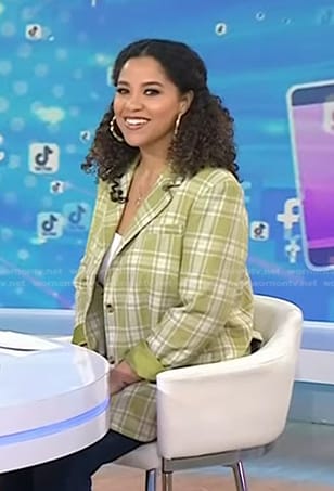 Arianna's yellow plaid blazer on Today