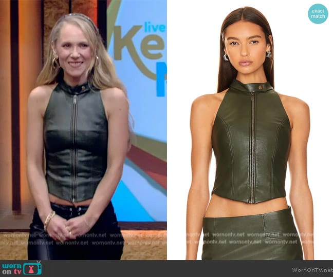 Aya Muse Rio Top worn by Juno Temple on Live with Kelly and Mark