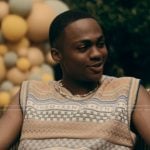 Bakari’s fairisle knit vest on The Chi