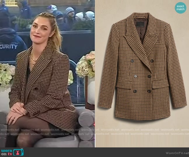 Banana Republic Modern Wool Blazer worn by Jasmine Snow on Today