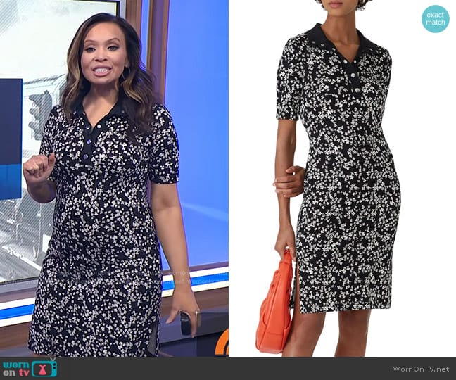 WornOnTV: Adelle’s black floral polo dress on Today | Adelle Caballero ...