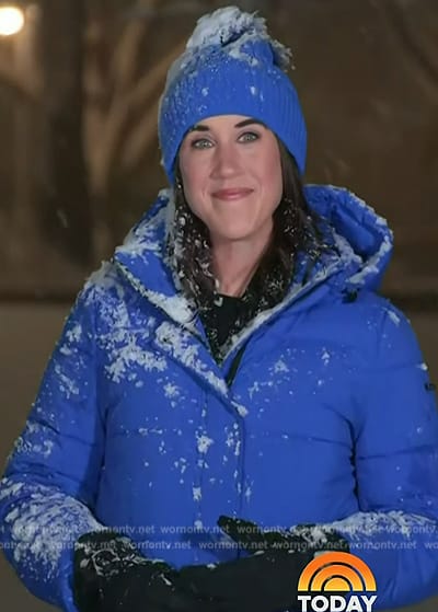 Maggie's blue padded jacket on Today