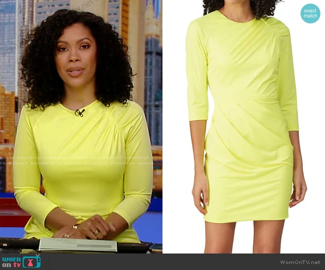 Black Halo Moss Mini Dress worn by Shirleen Allicot on Good Morning America