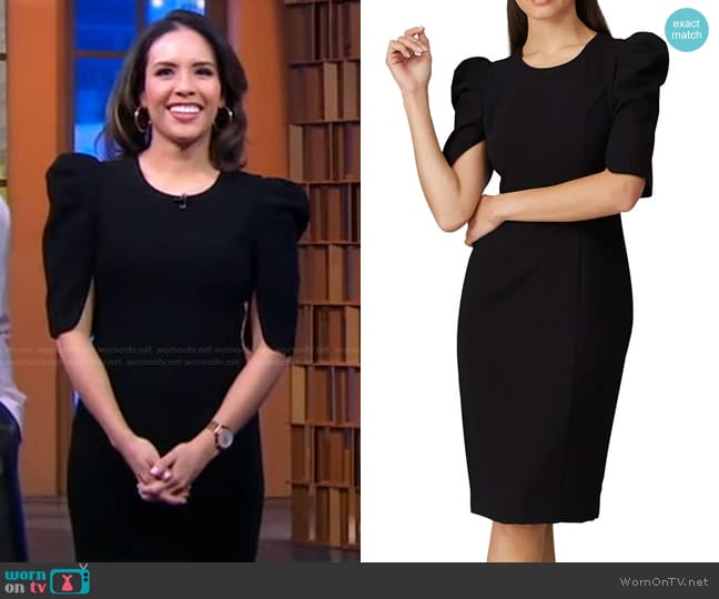 Black Halo Russo Sheath Dress worn by Edith Bracho-sanchez on Good Morning America