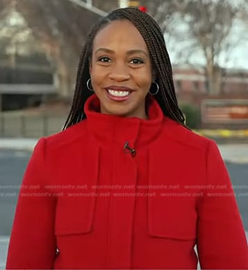 Blayne Alexander’s red coat on Today