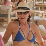 Luann’s blue strappy bikini top on The Real Housewives Ultimate Girls Trip