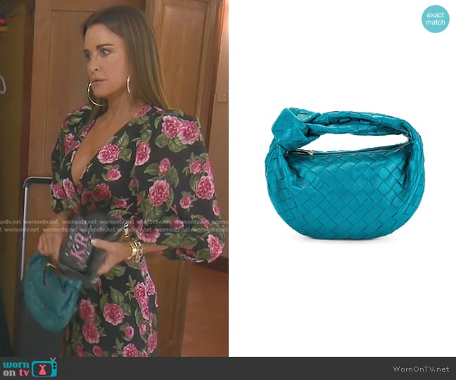 Bottega Veneta Jodie Bag worn by Kyle Richards on The Real Housewives of Beverly Hills