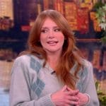 Bryce Howard’s green argyle sweater on The View