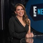 Carolina’s black one sleeve blazer dress on E! News