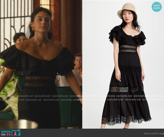 Charo Ruiz Long Dress Florence worn by Leila (Pardis Saremi) on Death and Other Details